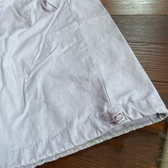 Lilac Purple Drawstring Cargo Wide Leg Parachute Pants. - Picture 2 of 3